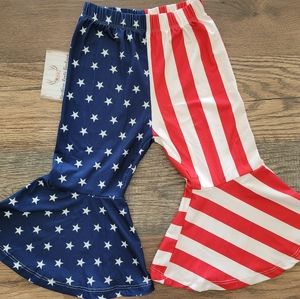 American flag bell bottom pants